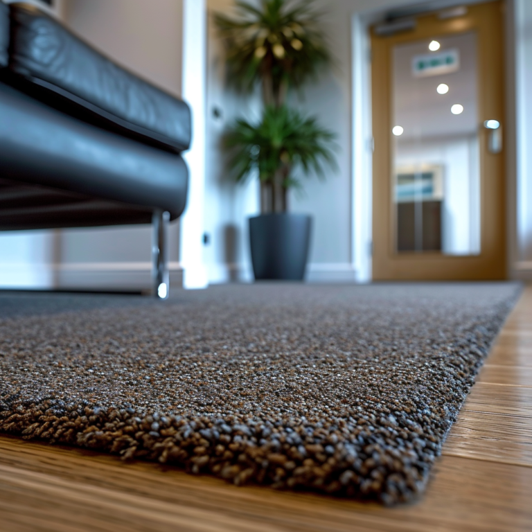 Monotone textured carpet tile design