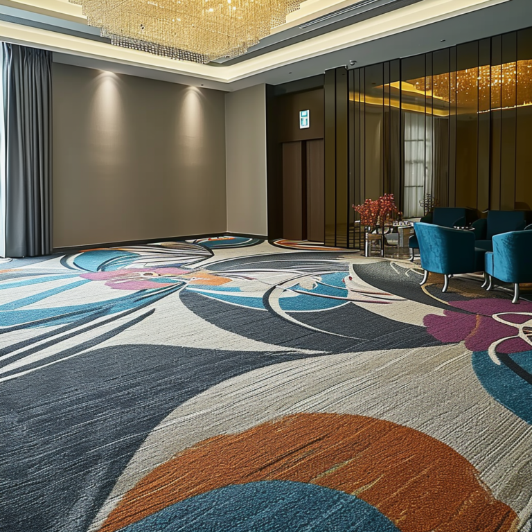 Printed nylon carpet flooring in Hyderabad